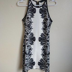 B. Darlin White and Black Mini Dress